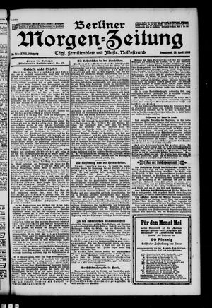 Berliner Morgen-Zeitung vom 28.04.1906