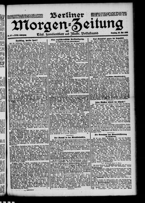 Berliner Morgen-Zeitung vom 20.05.1906