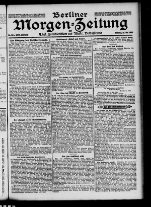 Berliner Morgen-Zeitung vom 22.05.1906