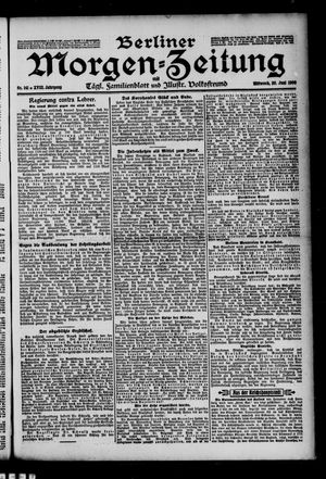 Berliner Morgen-Zeitung vom 20.06.1906