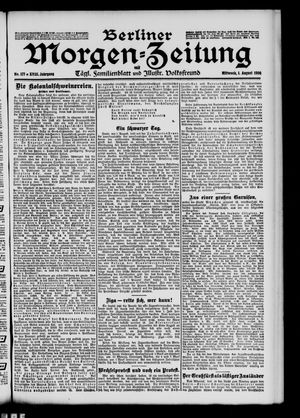 Berliner Morgen-Zeitung vom 01.08.1906
