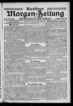 Berliner Morgen-Zeitung vom 04.08.1906