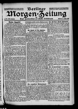 Berliner Morgen-Zeitung vom 15.08.1906