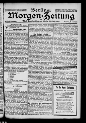 Berliner Morgen-Zeitung vom 25.08.1906