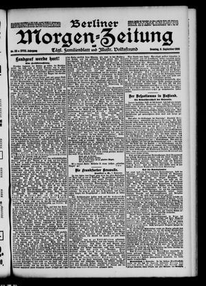 Berliner Morgen-Zeitung vom 09.09.1906