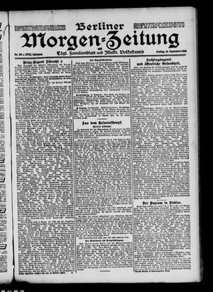 Berliner Morgen-Zeitung vom 14.09.1906