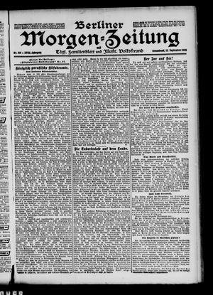 Berliner Morgen-Zeitung vom 15.09.1906