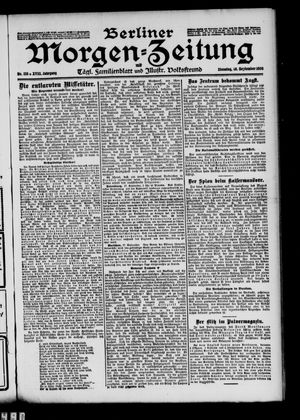 Berliner Morgen-Zeitung vom 18.09.1906