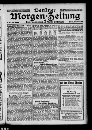 Berliner Morgen-Zeitung vom 19.09.1906