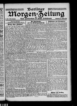 Berliner Morgen-Zeitung vom 20.10.1906
