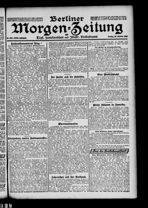 Berliner Morgen-Zeitung vom 26.10.1906