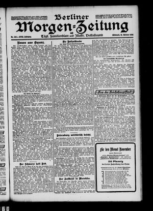 Berliner Morgen-Zeitung vom 31.10.1906