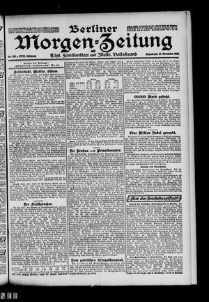Berliner Morgen-Zeitung vom 10.11.1906