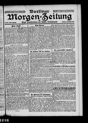 Berliner Morgen-Zeitung vom 11.11.1906