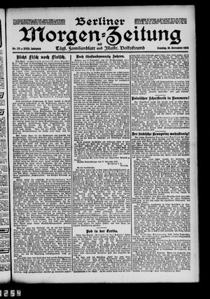 Berliner Morgen-Zeitung vom 18.11.1906