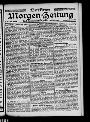 Berliner Morgen-Zeitung vom 27.11.1906