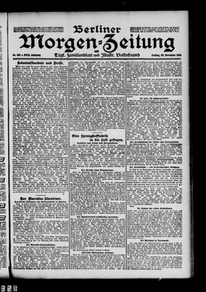 Berliner Morgen-Zeitung vom 30.11.1906