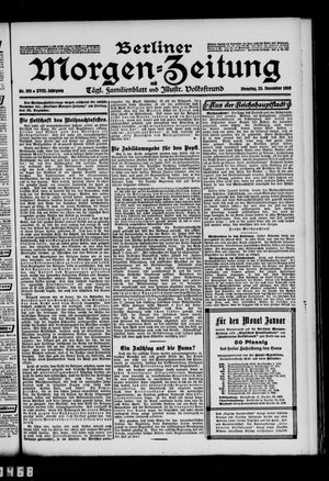 Berliner Morgen-Zeitung vom 25.12.1906