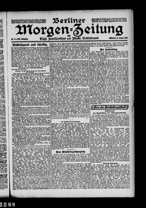 Berliner Morgen-Zeitung vom 09.01.1907