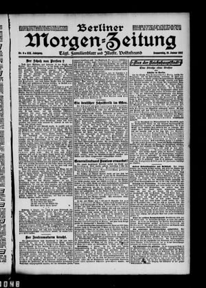 Berliner Morgen-Zeitung vom 10.01.1907