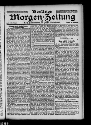 Berliner Morgen-Zeitung vom 20.01.1907