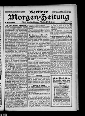 Berliner Morgen-Zeitung vom 22.01.1907