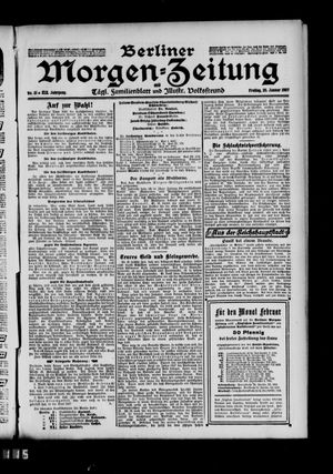 Berliner Morgen-Zeitung vom 25.01.1907