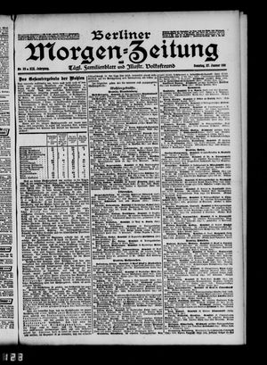 Berliner Morgenzeitung vom 27.01.1907