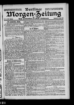 Berliner Morgenzeitung vom 29.01.1907