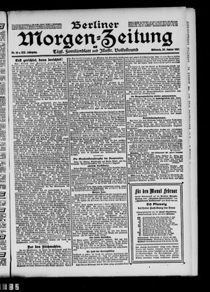 Berliner Morgenzeitung vom 30.01.1907