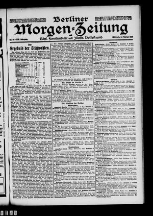 Berliner Morgen-Zeitung on Feb 6, 1907