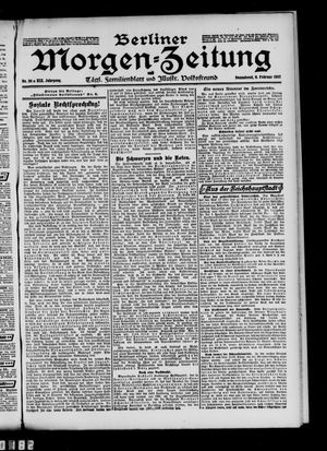 Berliner Morgen-Zeitung vom 09.02.1907