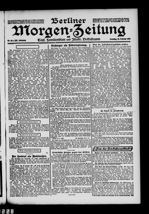 Berliner Morgen-Zeitung vom 19.02.1907