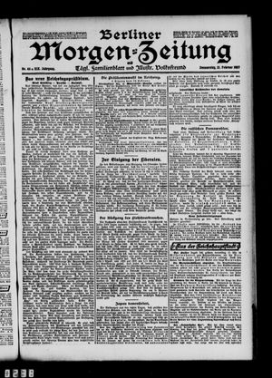 Berliner Morgen-Zeitung vom 21.02.1907