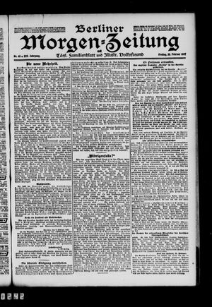 Berliner Morgen-Zeitung vom 22.02.1907