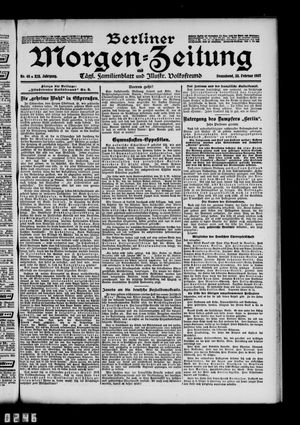 Berliner Morgen-Zeitung vom 23.02.1907