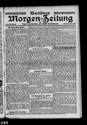 Berliner Morgen-Zeitung vom 26.02.1907