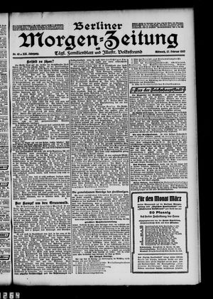 Berliner Morgen-Zeitung vom 27.02.1907