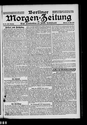 Berliner Morgen-Zeitung vom 20.03.1907
