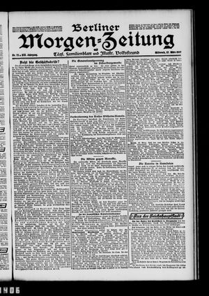 Berliner Morgen-Zeitung vom 27.03.1907