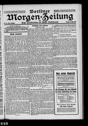 Berliner Morgen-Zeitung vom 29.03.1907