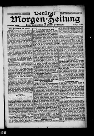 Berliner Morgen-Zeitung vom 02.07.1907