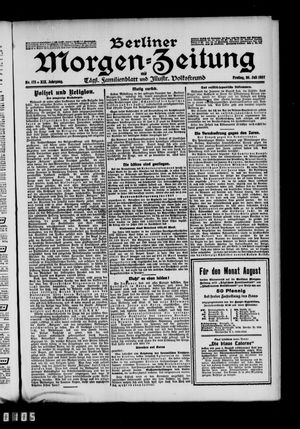 Berliner Morgen-Zeitung vom 26.07.1907