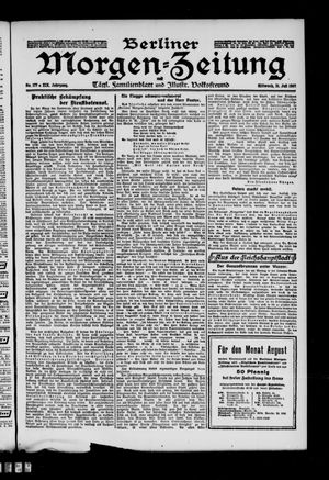 Berliner Morgen-Zeitung vom 31.07.1907