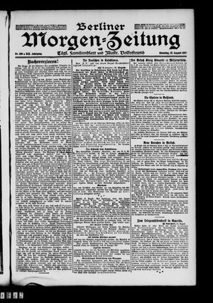 Berliner Morgen-Zeitung vom 13.08.1907