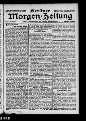 Berliner Morgen-Zeitung vom 14.08.1907