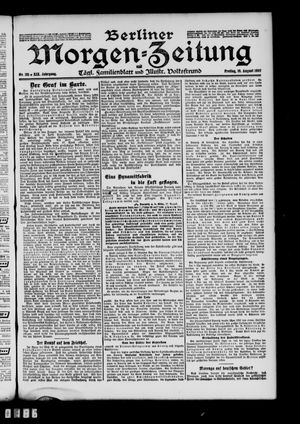 Berliner Morgen-Zeitung vom 16.08.1907