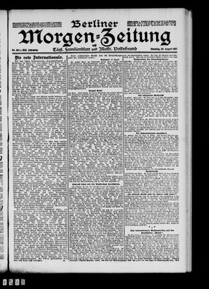 Berliner Morgen-Zeitung vom 20.08.1907