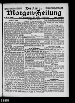 Berliner Morgen-Zeitung vom 25.08.1907