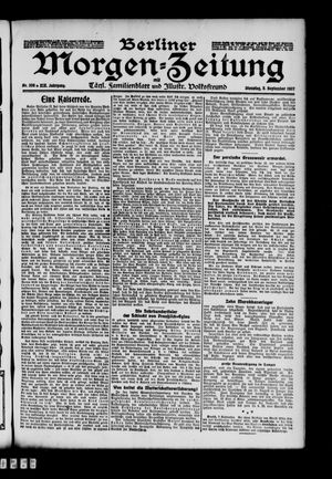 Berliner Morgen-Zeitung vom 03.09.1907